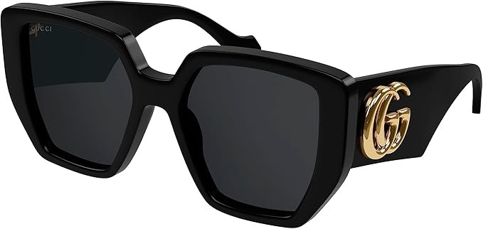 Gucci GG0956S Black/Grey 54/19/145 women Sunglasses, Black / Grey / Black, 54/19/145